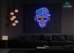 Chill Ape LED Neon Sign Dark-Blue