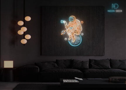 Coffee Break Astronaut LED Neon Sign Multi