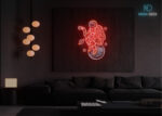 Coffee Break Astronaut LED Neon Sign Red