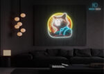Cosmic Raccoon Adventurer LED Neon Sign Multi