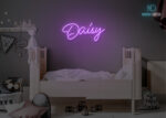 Daisy Name Neon Sign Purple
