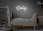 Daisy Name Neon Sign White