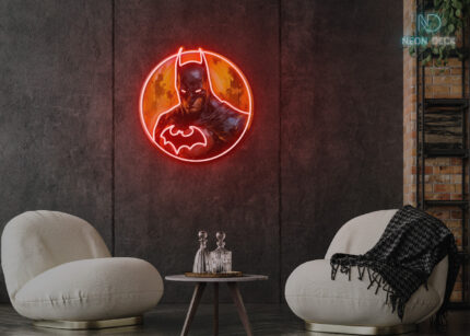 Dark Knight Emblem LED Neon Sign Red