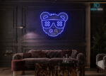 Dog LED Neon Sign Dark-Blue