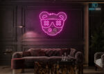 Dog LED Neon Sign Hot-Pink