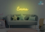 Emma Name Neon Sign Yellow