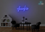 Frankie Name Neon Sign Dark-Blue