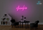 Frankie Name Neon Sign Hot-Pink