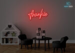 Frankie Name Neon Sign Red