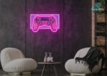 Gaming Console Neon Sign Hot-Pink
