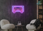 Gaming Console Neon Sign Purple