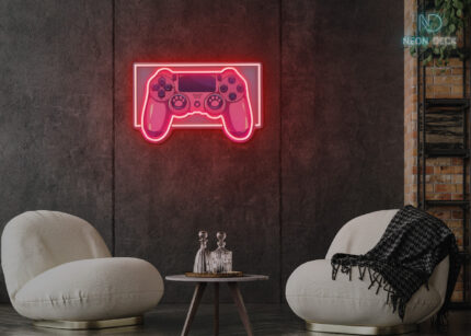 Gaming Console Neon Sign Red
