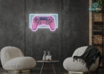 Gaming Console Neon Sign White