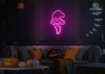 Ghost Face Neon Sign Hot-Pink