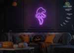 Ghost Face Neon Sign Purple