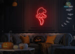 Ghost Face Neon Sign Red