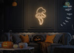 Ghost Face Neon Sign Warm-White