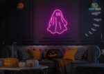 Ghost Neon Sign Hot-Pink