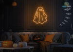 Ghost Neon Sign Orange
