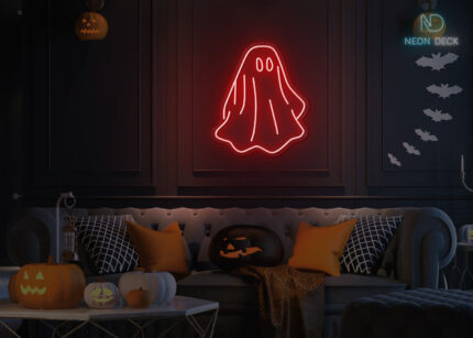 Ghost Neon Sign Red