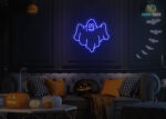 Ghost 👻 LED Neon Sign Dark-Blue