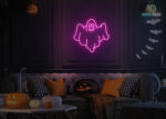Ghost 👻 LED Neon Sign Hot-Pink