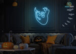 Ghost 👻 Neon Sign Ice-Blue