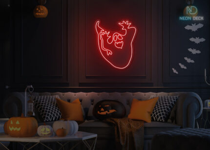 Ghost 👻 Neon Sign Red