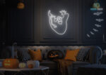 Ghost 👻 Neon Sign White