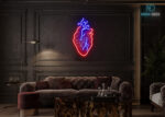 Glowing Heart Neon Sign Multi