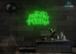 Happy Easter Design LED Neon Sign Green