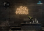 Happy Easter Design LED Neon Sign Warm-White