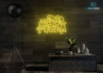 Happy Easter Design LED Neon Sign Yellow