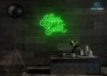 Happy Easter LED Neon Sign Green