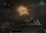 Happy Easter LED Neon Sign Warm-White