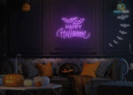 Happy Halloween LED Neon Sign Purple