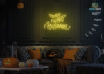 Happy Halloween LED Neon Sign Yellow