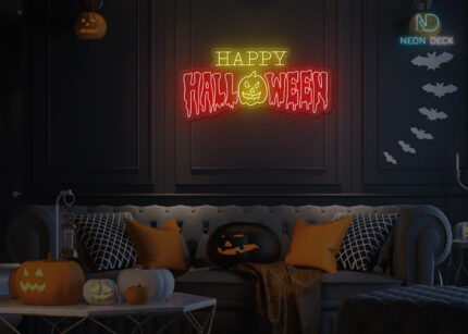Happy Halloween Neon Sign Multi