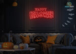 Happy Halloween Neon Sign Red
