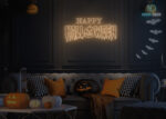 Happy Halloween Neon Sign Warm-White