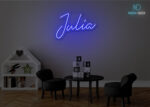 Julia Name Neon Sign Dark-Blue