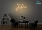 Julia Name Neon Sign Warm-White