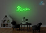 Lithika Name Neon Sign Green