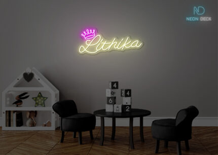 Lithika Name Neon Sign Multi