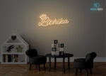 Lithika Name Neon Sign Warm-White