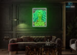 Love Vibes Pop Art LED Neon Sign Green