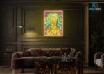 Love Vibes Pop Art LED Neon Sign Yellow