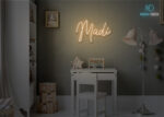 Madi Name Neon Sign Warm-White