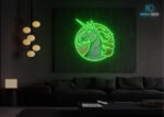 Majestic Unicorn Neon Sign Green