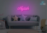 Najiah Name Neon Sign Hot-Pink